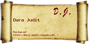 Dara Judit névjegykártya