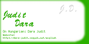 judit dara business card